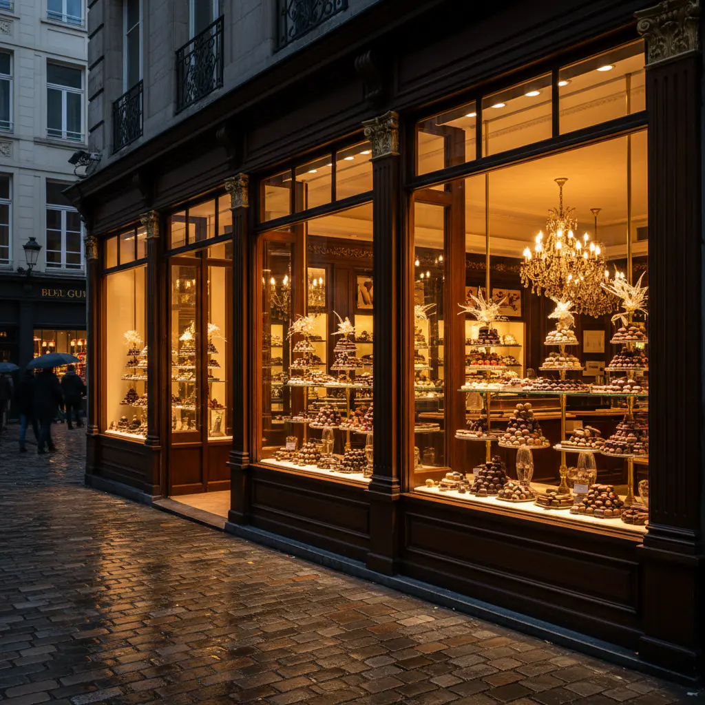 Vitrine de la boutique Belgian Delight